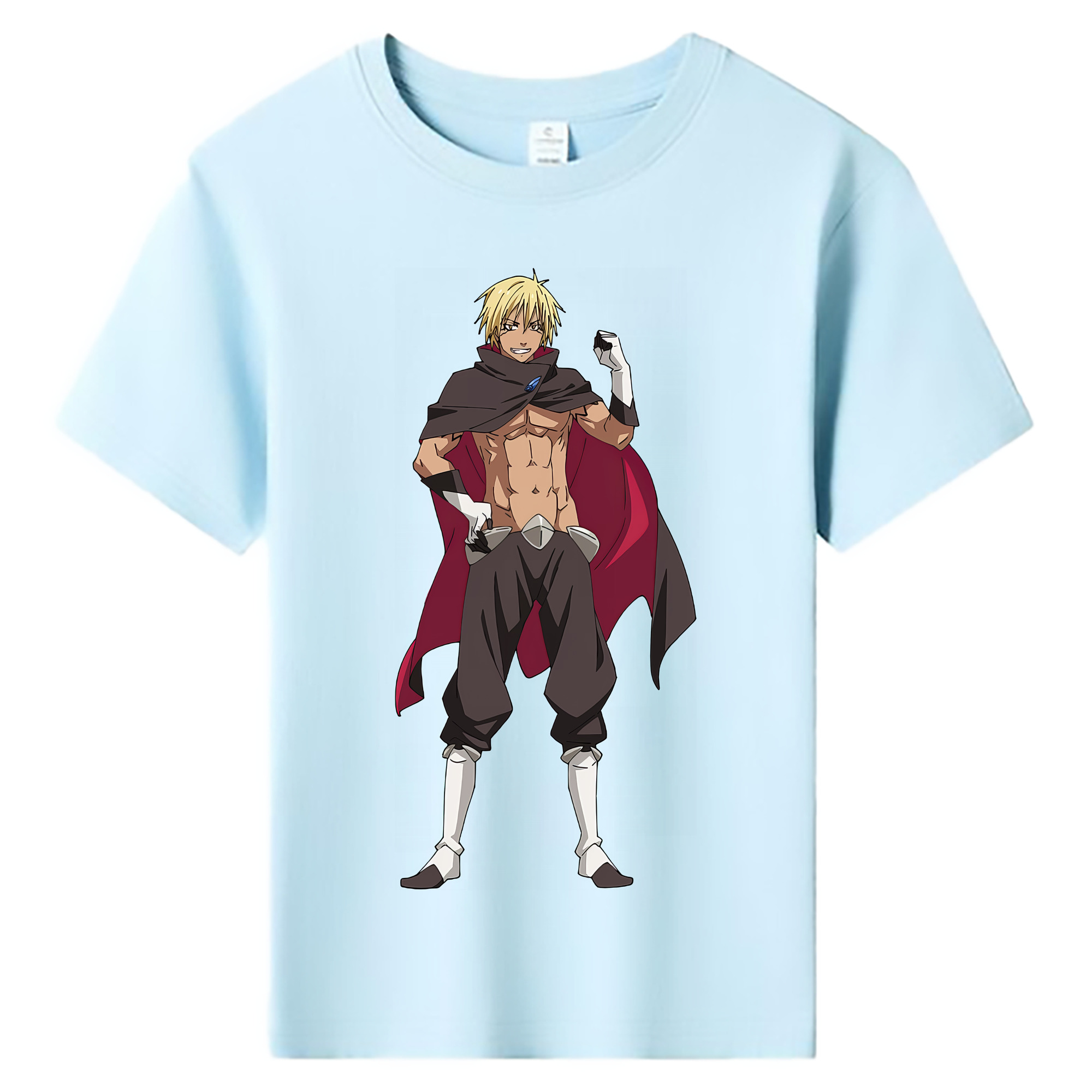（画像用） 転スラ Regarding Reincarnated to Slime 綿100％キッズTシャツ（フロントプリント）